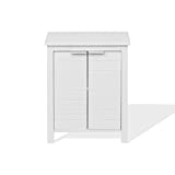 Rebecca Mobili Mueble de Baño de Suelo, Mueble Lavadero de Entrada, Blanco, 2 Puertas, Moderno, Resistente a la Humedad - Medidas: 60 x 48 x 30 cm (HxWxD) - Art. RE6684