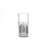 RucBicchieri Juego de 6 VASOS Irrompibles 'MILANO HI-BALL' en SAN (Plástico Rígido, Libre de BPA) 35 Cl, Diseño 100% Italiano, Reutilizables, Lavavajillas y Transparentes