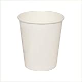 Virsus 100 vasos en cartón blanco para agua Vasos 240ml en cartón biodegradable color blanco