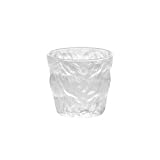 TTJYX Tazas de Cerveza Lindas para Mujer, Jarra de Cerveza con Patrón de Glaciar de Estilo Japonés, Taza de Leche para el hogar, Vasos Transparentes, Vidrio Resistente al Calor