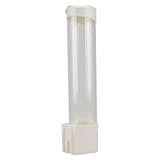 Gind Dispensador de vasos de papel de plástico de 60-80 tazas El dispensador de vasos de papel lo ayuda a tomar la taza fácilmente para arreglar muchas tazas de papel de una manera (blanco)