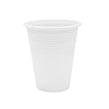 Virsus 1000 Vasos blancos en poliestireno para consumo Water Drink 200cc 10cf x 100 piezas cada uno