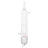Zhinwen.  Instrumentos de laboratorio Condensador Allihn 250ml 40/38 para extractor Soxhlet de vidrio, condensador de reflujo de alta capacidad, equipo de laboratorio Química Laboratorio Educación U