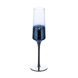 ZHANGWING Taza de café Taza de copa de vino estrellada Copa fundida Copas de champán Beber en casa Cóctel de cristal Té Cóctel Copas de viaje (Color: Azul 200ml 1pcs)