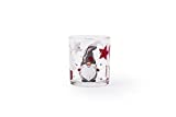 Excelsa Gnomo Set 3 Vasos Navideños, Vidrio, 250 ml