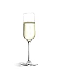 STÖLZLE LAUSITZ Flute Revolution 200ml I Juego de 6 copas de vino espumoso de cristal I Copas aptas para lavavajillas para Prosecco I 6 copas de flauta irrompibles I Efecto soplado I Alta calidad