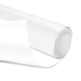 Vilike Craft - Rollo de vinilo adhesivo, fácil de quitar y transferir, 30,5 cm x 3,5 m, rollo de vinilo adhesivo permanente, Cricut, para bricolaje y decoración del hogar (blanco)