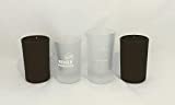 Jägermeister - Juego de 4 vasos de chupito, vaso y aletas