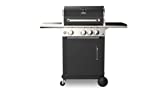 TEKA |  Barbacoa de gas de 121 cm con encendido ultrarrápido |  T-BBQ 3100 G NEGRO-SS |  Cristal negro |  116,5 X 121,8 X 58,9 cm