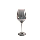 Gelory, 1 Uds., copas de vino tinto, copas de cristal, flautas de champán, juego de regalo para boda, aniversario, fiesta, gris humo (A1 67x260mm)