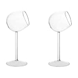 Miller Rock Vasos de agua Creative Molecular Cocktail Glass Transparente Whisky Glass Martini Glass Postre personalizado Glass Goblet Bar Party Wine 2 piezas / juego