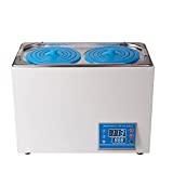 Baño de agua de laboratorio termostático digital, Baño de agua de laboratorio termostático de calentamiento de 600 W, Revestimiento de acero inoxidable de 5 l, Suministros de baño de laboratorio de agua 100 ℃, Exactitud 0.01 ℃