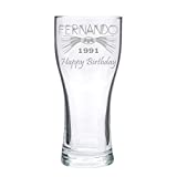 Vaso de cerveza grabado personalizado - classic (compact) - designo 1