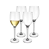 Villeroy und Boch Maxima - Juego de 4 copas de vino blanco, 365 ml, 24 cm, transparentes y aptas para lavavajillas