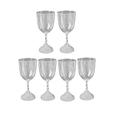 Tubayia - 6 copas de vino LED, cambiador de color, para cócteles y champán