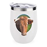 Taza De Café De Viaje Con Aislamiento Térmico Vaso De Café De Té De Vaca Amarilla Acero Inoxidable 304 350ml-negro