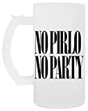No Pirlo No Party Jarra de cerveza de cristal Jarra de cerveza de cristal Taza