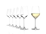 STÖLZLE LAUSITZ Revolution copas de vino blanco 365ml I Juego de 6 copas de vino blanco I Cristal precioso I Copas irrompibles y aptas para lavavajillas I Calidad superior