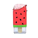 Mignonne Kids Water Bottle, Unique Kawaii Popsicle Glacé Cream Shaped Water Cup, Portable Kids Water Cup, Square Glaciated Cream Cup, Color: Grey