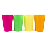 20 vasos de neón Longdrink de 350 ml - UV reutilizables - vasos de fiesta