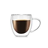 No / Brand CB275 - Taza de café resistente al calor de doble pared con asa