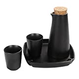 Juego de Sake japonés con bandeja, tazas de cerámica Retro tradicionales, artesanías, copas de vino adecuadas para la familia