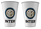 Juego de 2 vasos de plástico 260ml sin BPA Supporter / Gift for Boys Producto oficial (Inter Milan)