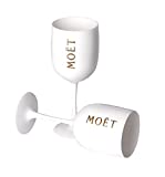 2 X COPAS DE CHAMPÁN Moët & Chandon Ice Imperial Cup Copas de champán de plástico 0,45 L Copa blanca