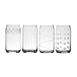 Mikasa Cheers Beer Soda - Juego de 4 vasos en forma de lata, 525 ml, color: transparente