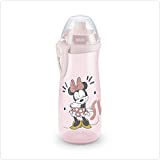 NUK 10255620, First Choice + Sports Cup Junior Cup / 24+ meses / Boquilla antigoteo push-pull / Clip y tapa protectora / Sin BPA / 450 ml