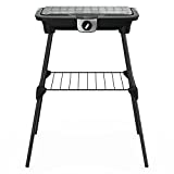 Tefal EasyGrill XXL Barbacoa eléctrica con superficie de pies anchos Calentamiento rápido 2500 W Termostato regulable Cocción simultánea Carne Pescado Ligero Uso interior y exterior Pantalla BG921812