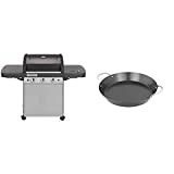 Campingaz 3 Series Classic LS Plus, Barbacoa, Negro/Gris + Campingaz Culinary Modular Paella Pan, Gris, 35,5x8,5x36,15 cm