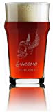 Vaso de Cerveza Personalizado Pinta de Cerveza Grabada Personalizable con Diferentes Nombres, Texto, Fecha, Diseño y Personajes (1 Pieza)