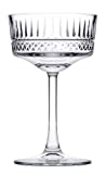 PASABAHCE 471504 Elysia Pack de 4 Copas de Champán, Vidrio, Transparente, 26 Cl