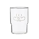 XDYNJYNL Taza de té de vidrio de 240 ml, taza de leche de vidrio transparente de 8 oz, taza de café, tazas de té de piña, vasos de cóctel de vidrio transparente Highball