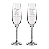 SOULSX 2 uds copas de champán personalizadas para novia y novio, copas de champán personalizadas para fiesta boda Bar regalo