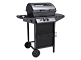 Barbacoa Zenith Lava Stone, Barbacoa Compacta con 2 Quemadores y 1 Quemador Lateral, Potencia 7,1 kW, 2 Parrillas