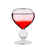 LNCHJUN Goblet Scrub Cup Glass Bubble Glasses Goblet Tall Goblet Cristalería Perfect Match (Color: Transparente, Tamaño: 15.5x8cm)