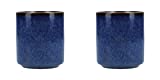 MIKASA Satori Juego de tazas de sake japonés con círculos dorados en caja de regalo, porcelana