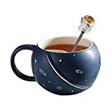 LyhomeO Taza de astronauta con tapa Tazas del espacio exterior para bebidas de jugo de cola de agua |  Forma Coffee Latte Taza de té Space Vasos creativos