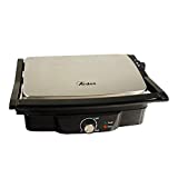 Ardes AR1S20 SFIZIO Placas antiadherentes basculantes de acero inoxidable Parrilla eléctrica Apertura 180°