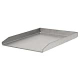 BBQ-TORO Plancha de Acero Inoxidable, Plancha, Rectangular, 30 x 40 cm, Universal y sólida, Placa de Cocción para Parrilla de Carbón, Gas y más