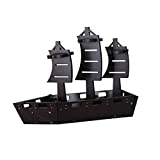 WUWUDIT CESULIS Productos para el hogar de madera Forma de vela Estante para cuatro botellas de vino (Color marrón) Exhibición de vino