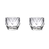 Vasos de agua CJshop, vaso de cóctel creativo, vaso de diamante, vaso de cristal de espera para el hogar, Bar, vaso de cerveza, vaso de whisky, 2 piezas, vasos