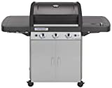 Campingaz 3 Series Classic L Plus Barbacoa con 3 Quemadores con Quemador Lateral, Negro/Plata, 144 x 66 x 147 cm