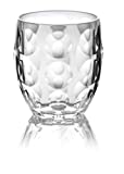 Guzzini - Vasos de acrílico transparente Venecia, paquete de 4, 326 g