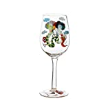 Novedad Copas de vino tinto y blanco Copa de vino - Copa de cristal sin plomo - Regalo divertido y creativo para los amantes del vino, bodas de cumpleaños, 22.4 * 6.5