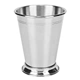 Joyzan Mojito Cup, Silver Mint Mojito Cup Copa de cóctel de acero inoxidable Bebidas mixtas Barra de vidrio Fiesta Cerveza para bar Hogar Restaurante Viajes Camping al aire libre