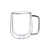 Vasos de agua con doble aislamiento, taza de vidrio transparente, taza de café, taza de té, termo de cerveza, taza para el hogar y la Oficina, 1 ud.