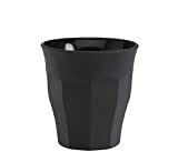 DURALEX, Vasos de Colores, Modelo Picardie, Tipo Vaso, para Agua, Color Negro, 90 ml - Juego de 6